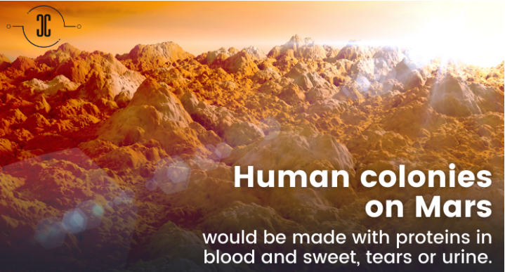 Can you imagine human colonies on Mars made of proteins in blood and urine?